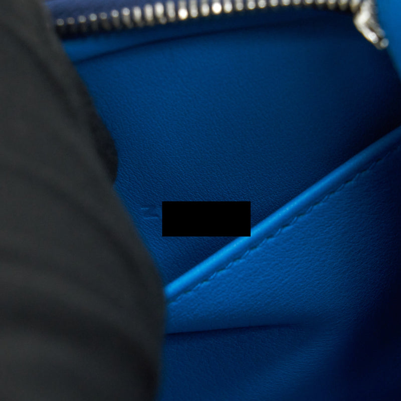 Hermes mini Lindy Swift Navy/Bleu Frida SHW stamp Z