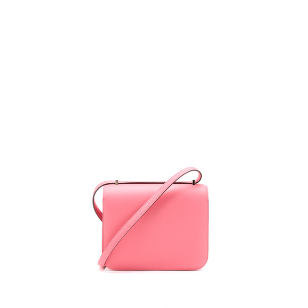 Hermes Mini Constance Evercolor 8W Rose Azalee SHW Stamp D