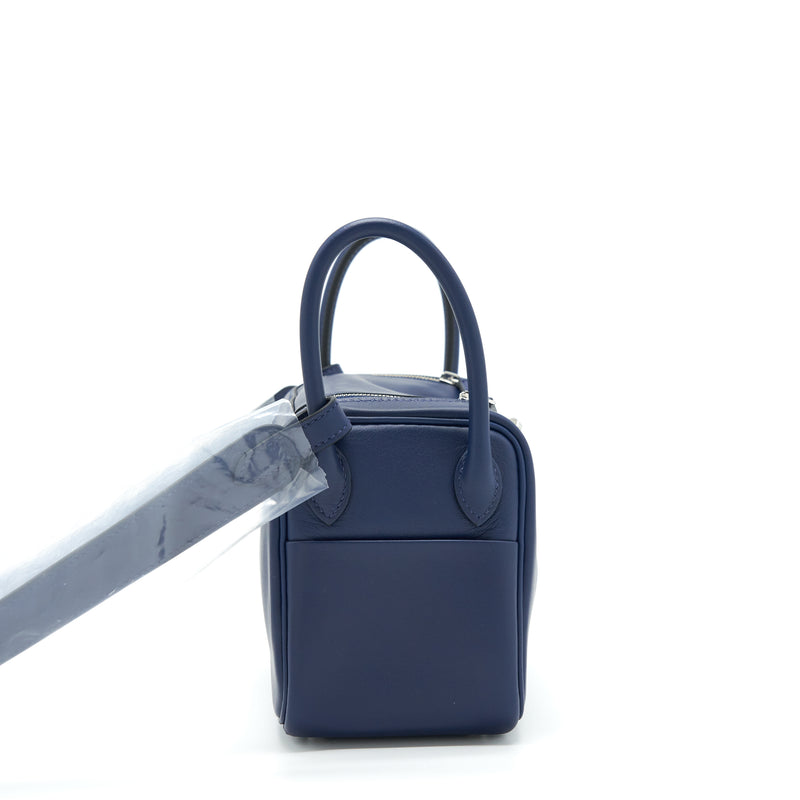 Hermes mini Lindy Swift Navy/Bleu Frida SHW stamp Z