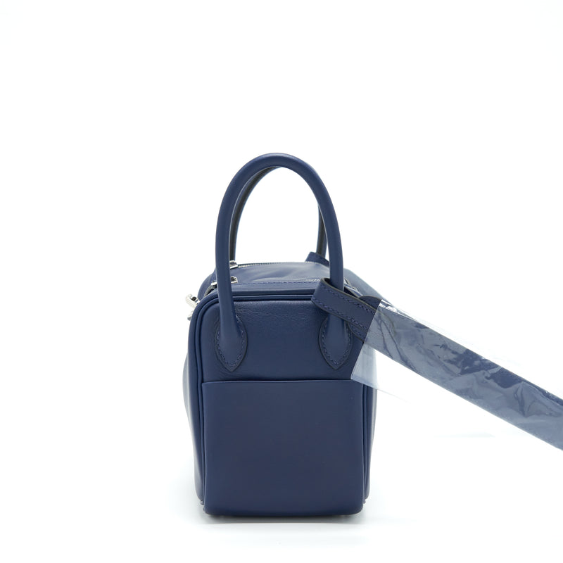 Hermes mini Lindy Swift Navy/Bleu Frida SHW stamp Z