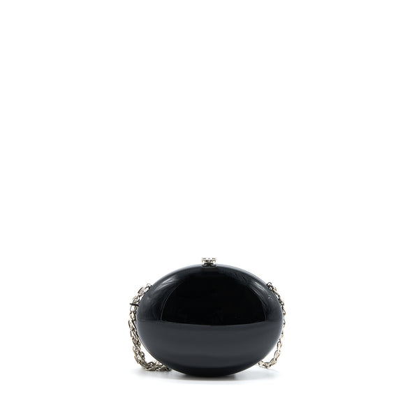Chanel Runway Orb-shaped Evening Clutch Black with Crystal / Crystal Chain