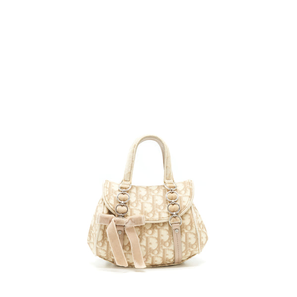 Dior Vintage Mini Handle Bag Oblique Velvet
