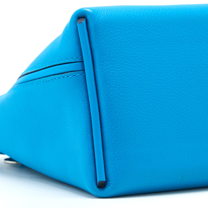 Blue Luxury leather Handbag Freda