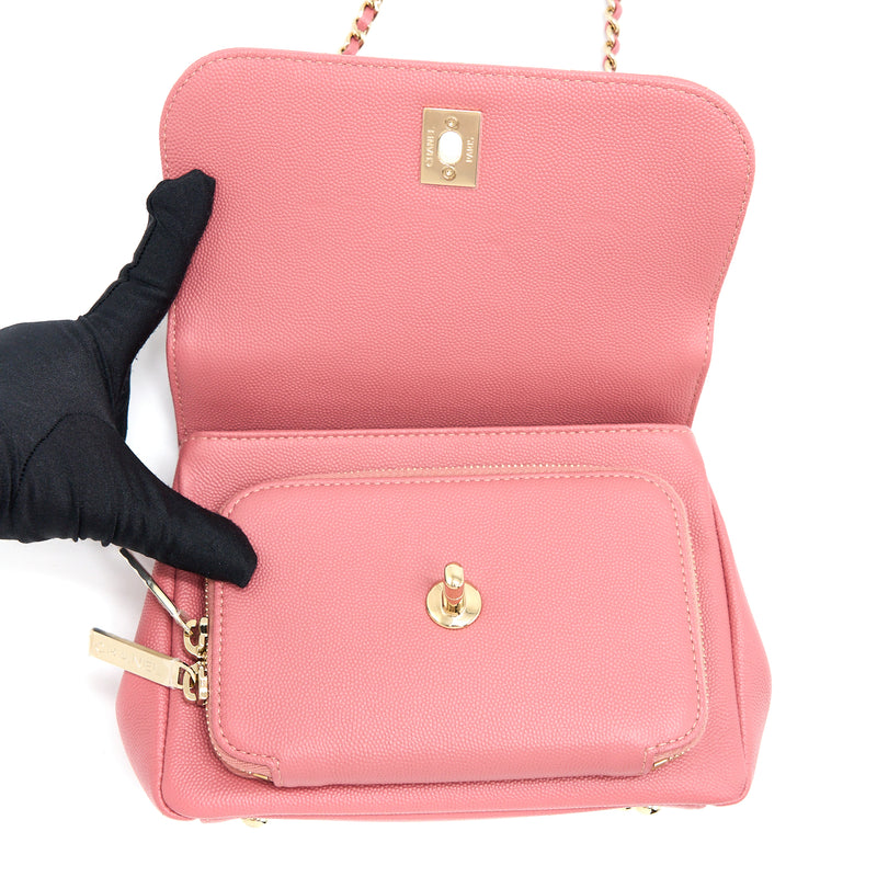 Chanel Small Business Affinity Caviar Pink LGHW