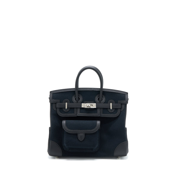 Hermes Birkin 25 Cargo Toile Geoland/Swift Black SHW Stamp U