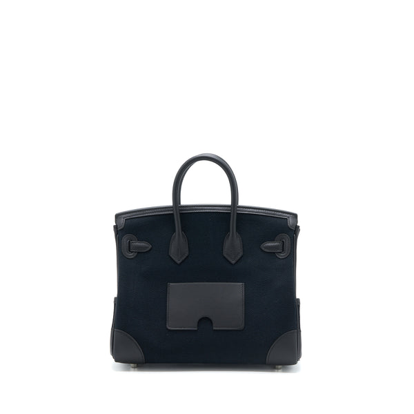 Hermes Birkin 25 Cargo Toile Geoland/Swift Black SHW Stamp U