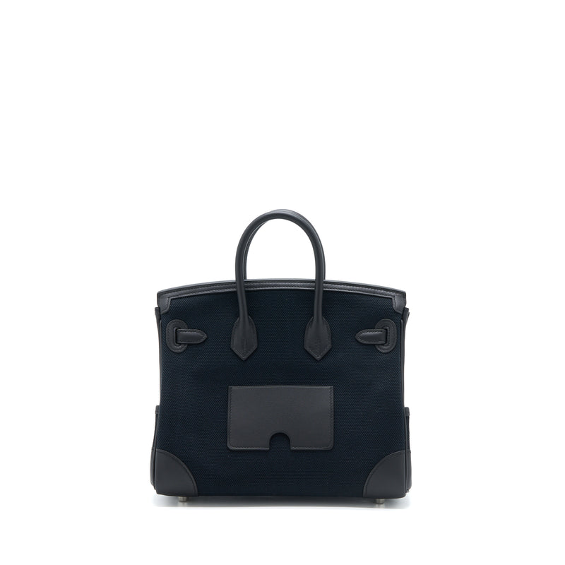 Hermes Birkin 25 Cargo Toile Geoland/Swift Black SHW Stamp U