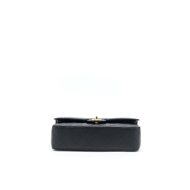 Chanel Medium Classic Double Flap Bag Caviar Black GHW (Microchip)