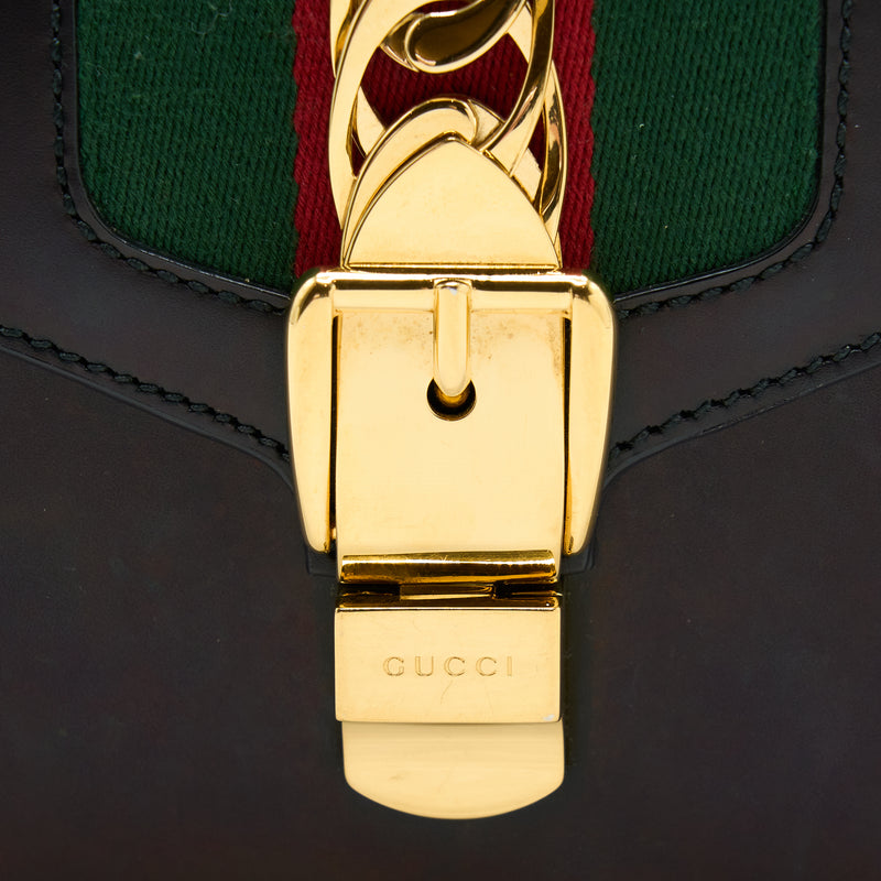 Gucci Mini Top Handle Sylvie Bag Black GHW