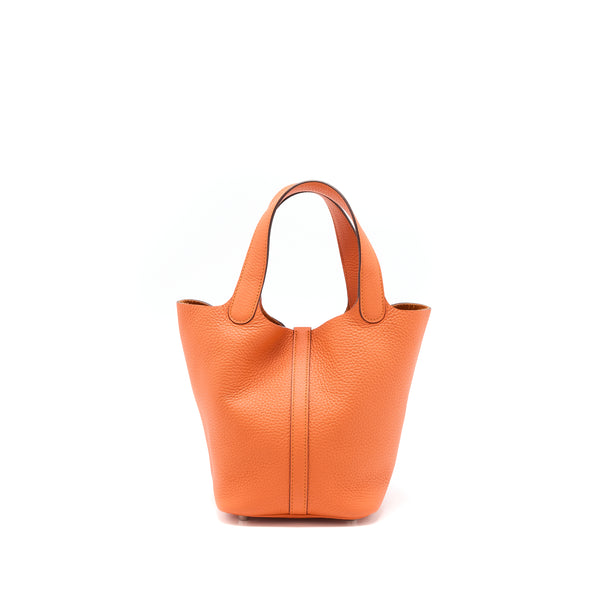 Hermes Picotin 18 Lock Bag Clemence 9J Flu SHW Stamp D