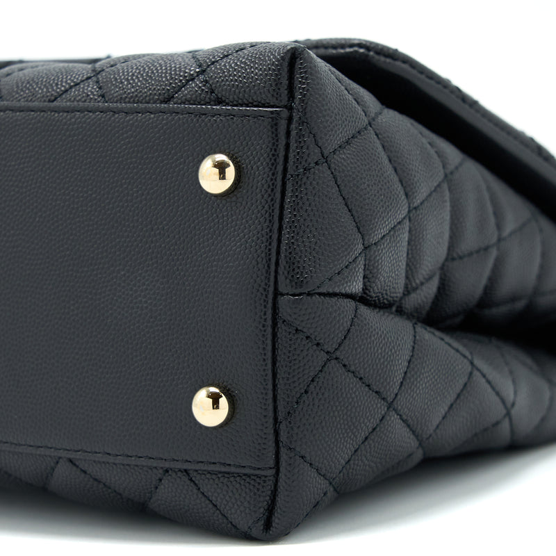 Chanel Medium Coco Handle Caviar Black LGHW