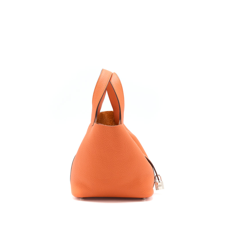 Hermes Picotin 18 Lock Bag Clemence 9J Flu SHW Stamp D