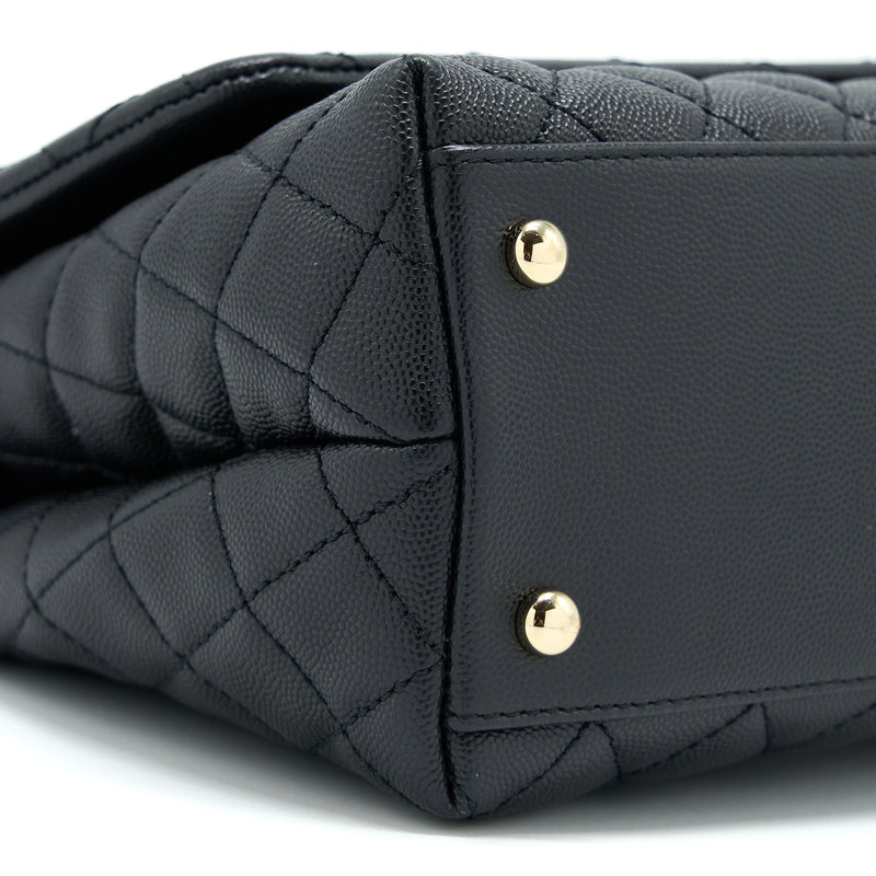 Chanel Medium Coco Handle Caviar Black LGHW