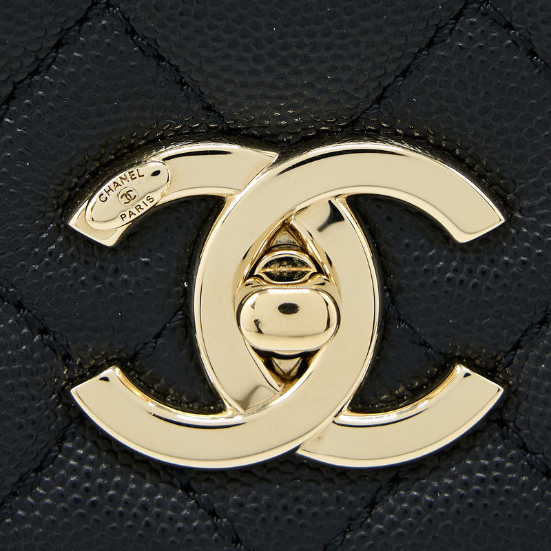 Chanel Medium Coco Handle Caviar Black LGHW