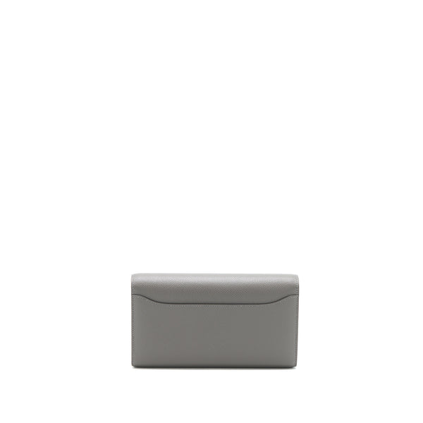 Hermes Constance To Go Epsom Lizard Buckle Gris Meyer/Gris Fonce SHW Stamp U
