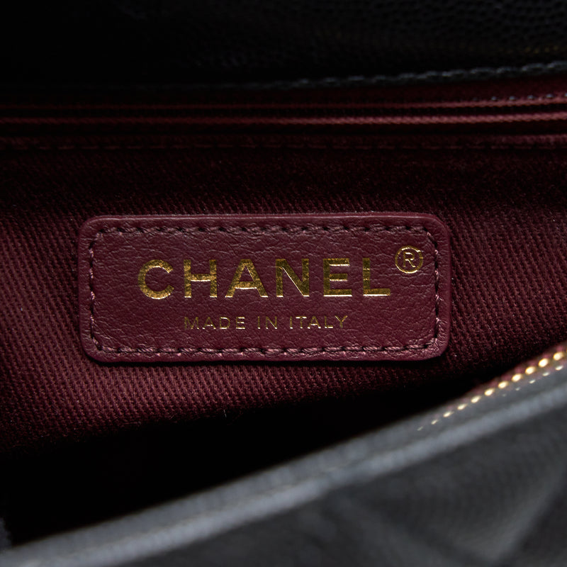 Chanel Medium Coco Handle Caviar Black LGHW