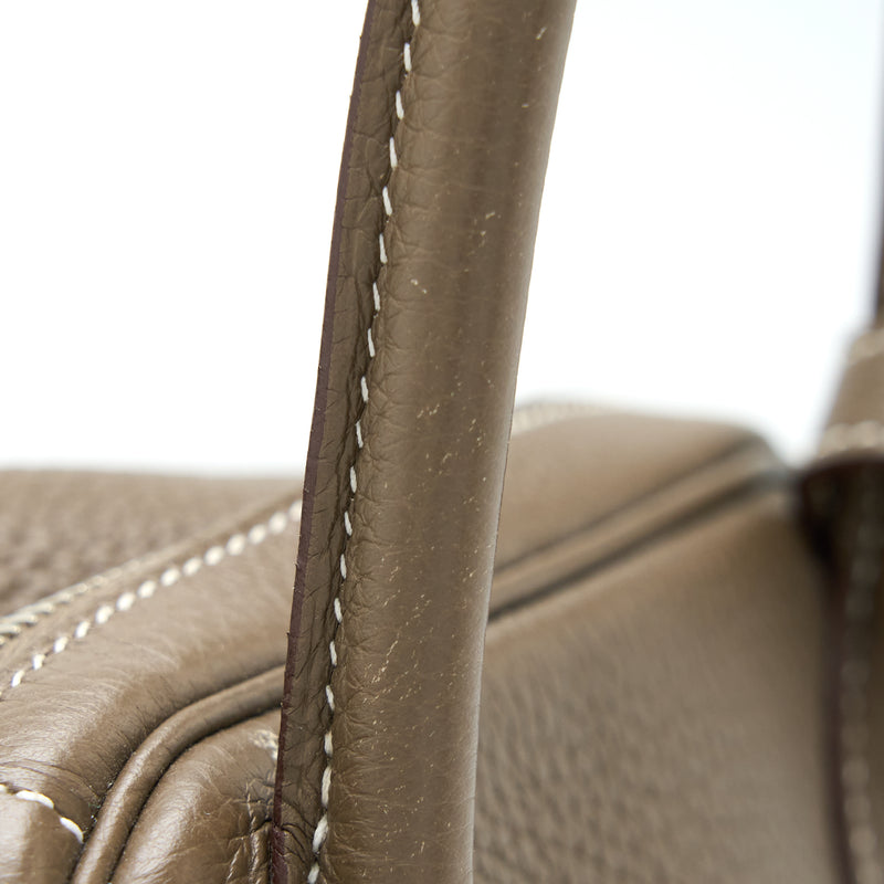 Hermes Lindy 30 Clemence Etoupe SHW Stamp A