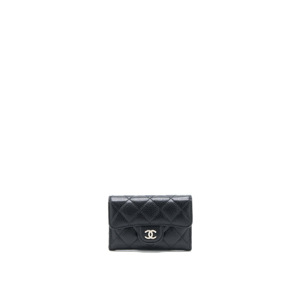 Chanel Classic Flap Card Holder Caviar Black SHW