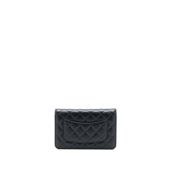 Chanel Classic Wallet on Chain Caviar Black SHW (Microchip)