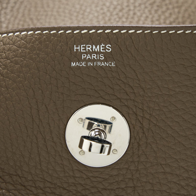 Hermes Lindy 30 Clemence Etoupe SHW Stamp A