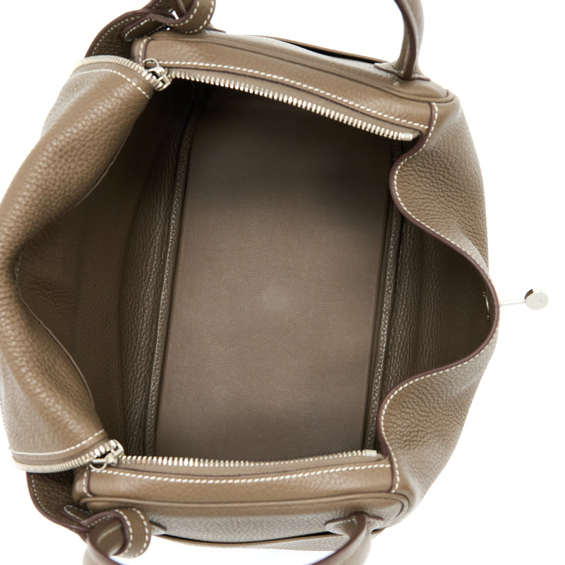 Hermes Lindy 30 Clemence Etoupe SHW Stamp A