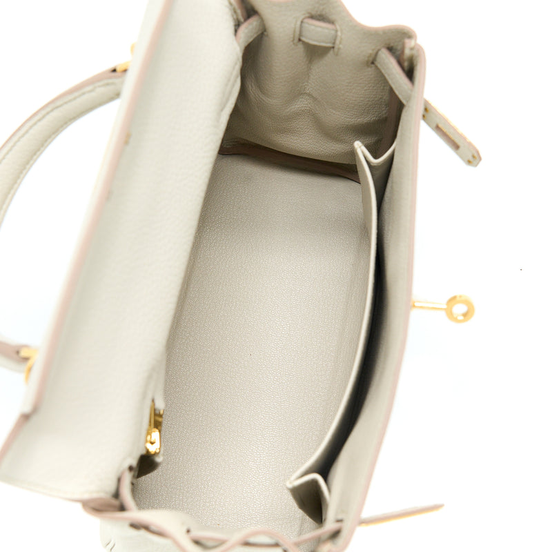 Hermes Kelly 25 Togo 8L Benton GHW Stamp U