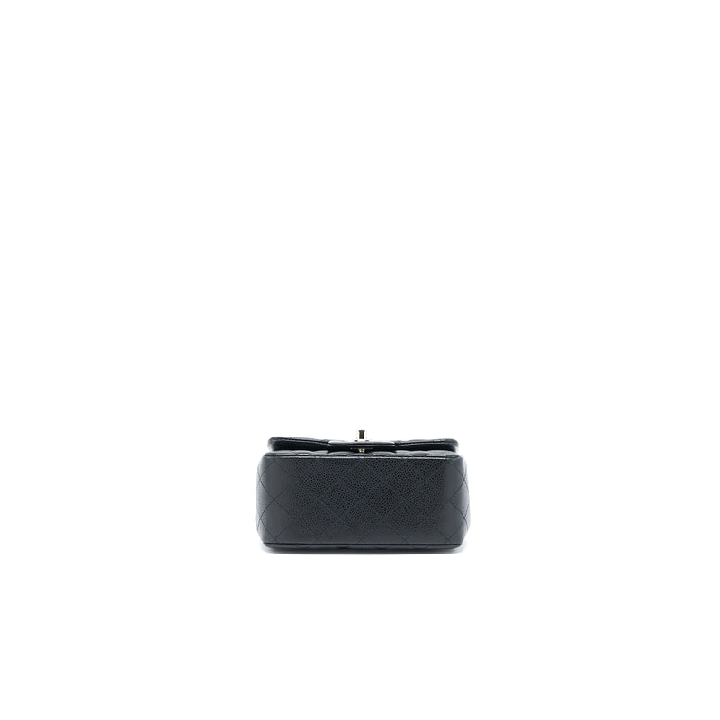 Chanel Classic Mini Square Flap Bag Caviar Black SHW