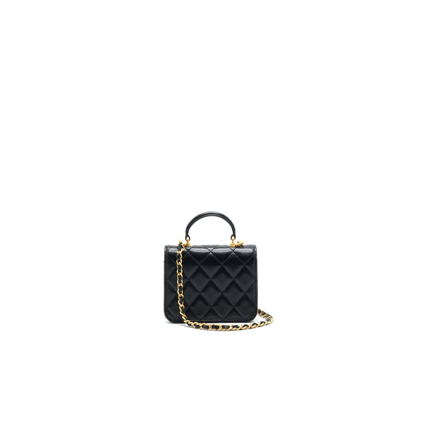 Chanel 2021 flap Coin Purse with Chain black GHW