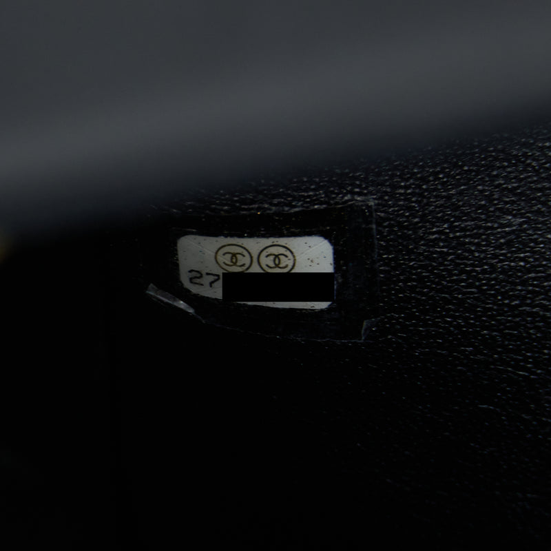 Chanel Mini Rectangular Flap Bag Lambskin Black GHW