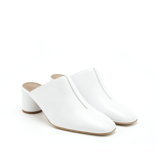Hermes 37.5 mules blanc