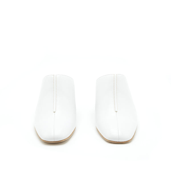 Hermes 37.5 mules blanc