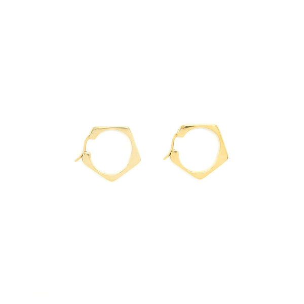 Celine Large Pentagon Earrings