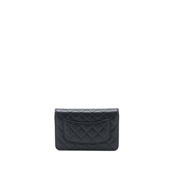Chanel Classic Wallet On Chain Caviar Black GHW (Microchip)