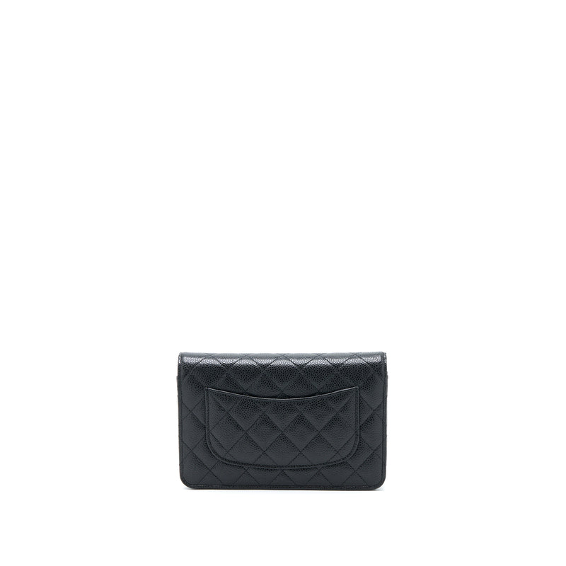 Chanel Classic Wallet On Chain Caviar Black GHW (Microchip)