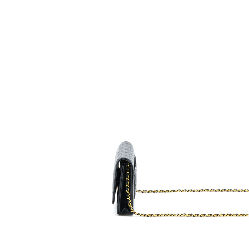 Chanel Classic Wallet On Chain Caviar Black GHW (Microchip)