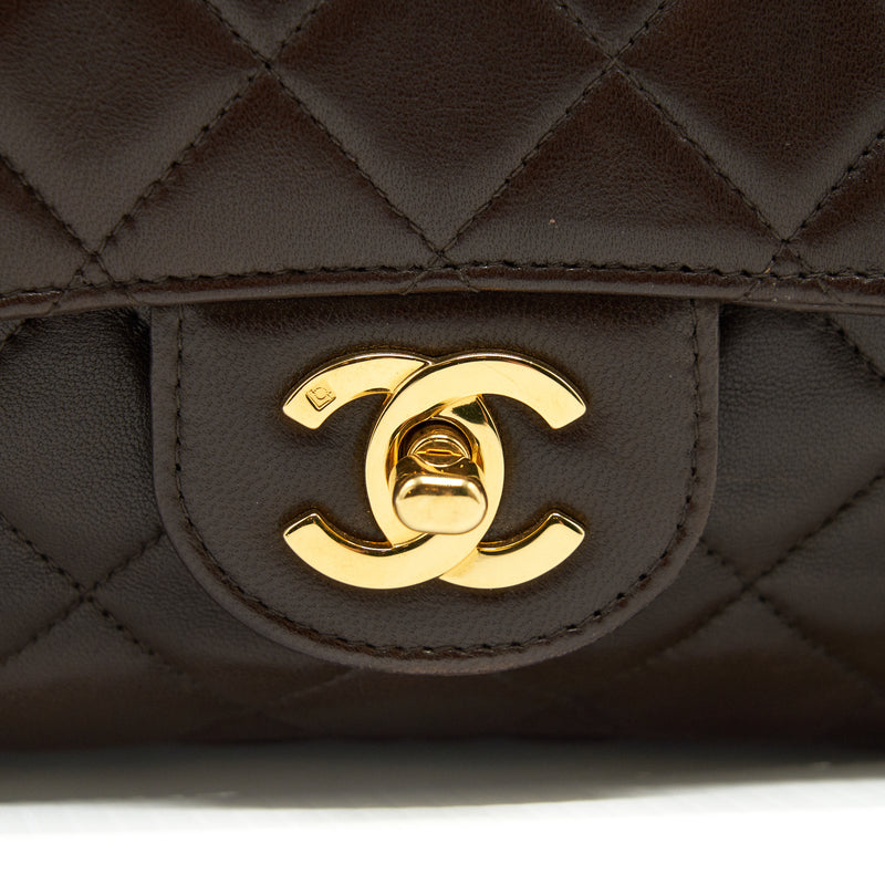 Chanel Medium Flap Bag Chocolate GHW