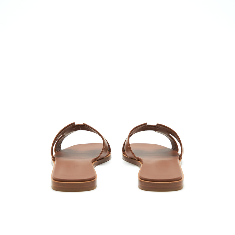 Hermes size 37.5 Oran sandals gold
