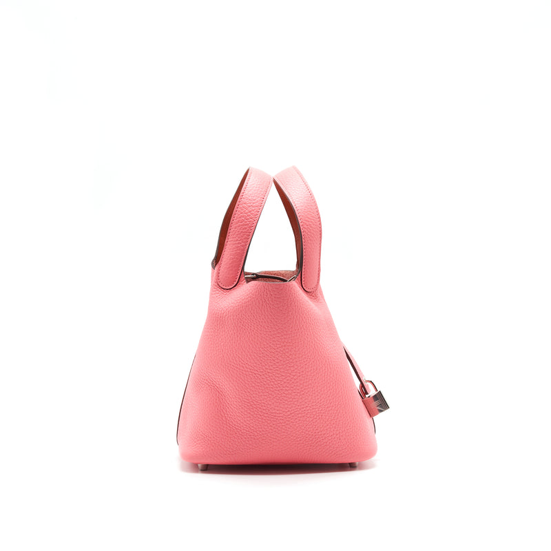 Hermes Picotin 18 Lock Bag Rose Azalee SHW
