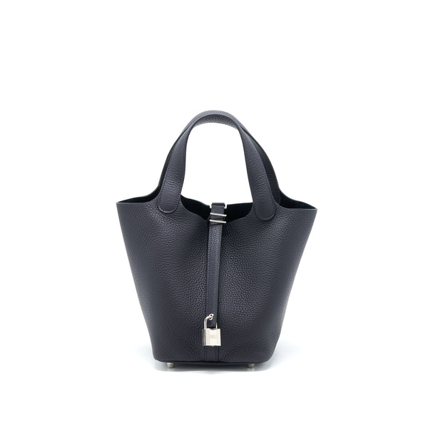 Hermes Picotin 18 Lock Bag Clemence Caban SHW Stamp U