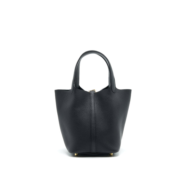 Hermes Picotin Lock 18 Black GHW Stamp D