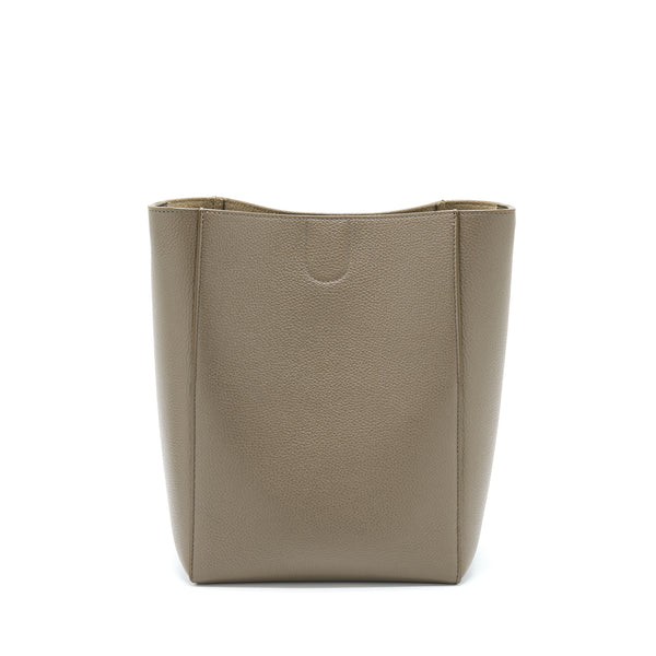 Celine Small Sangle Bucket Bag Light Grey GHW