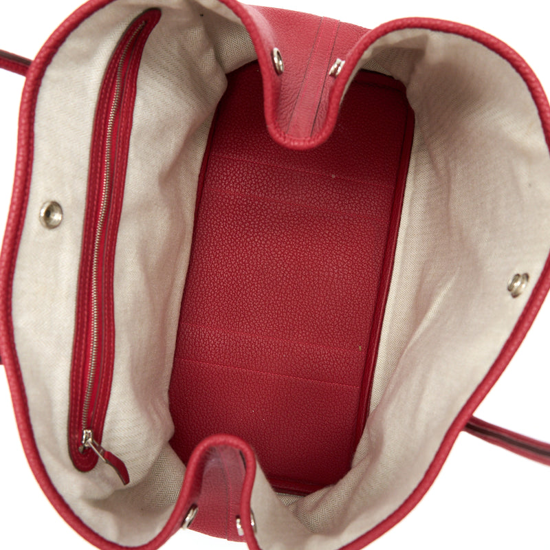 Hermes Garden Party 36 Dark Red SHW Stamp T