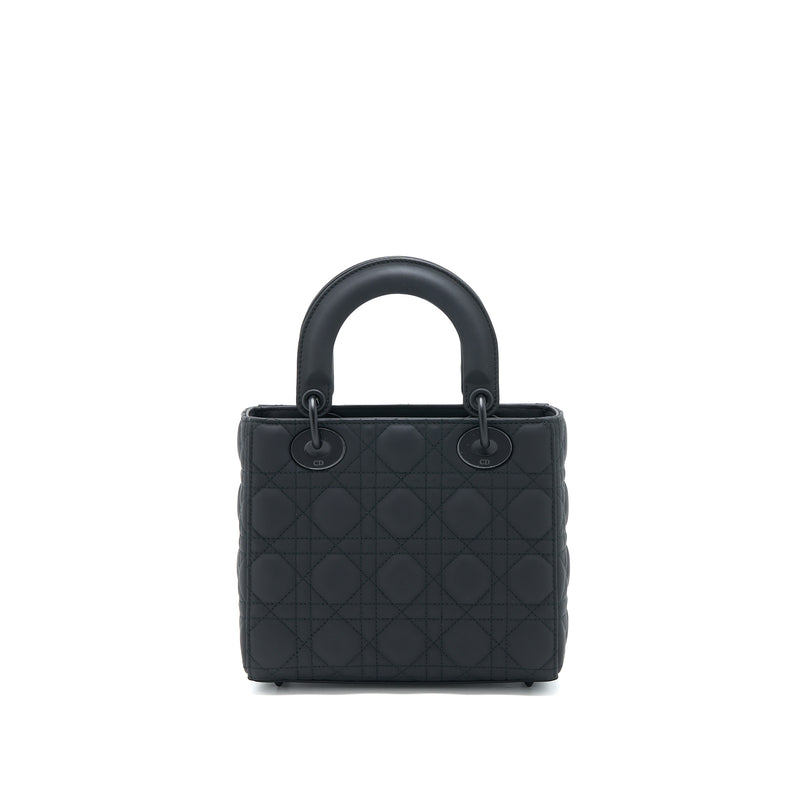 Dior Small Lady Dior Calfskin So Black with Black Hardware