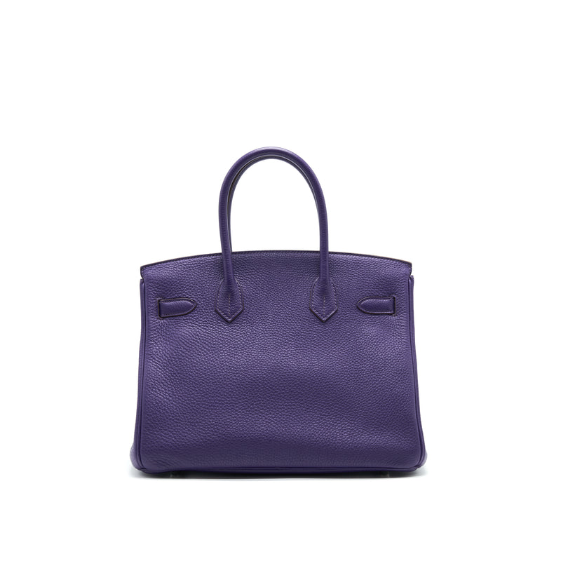 HERMES BIRKIN 30 PURPLE SHW STAMP P
