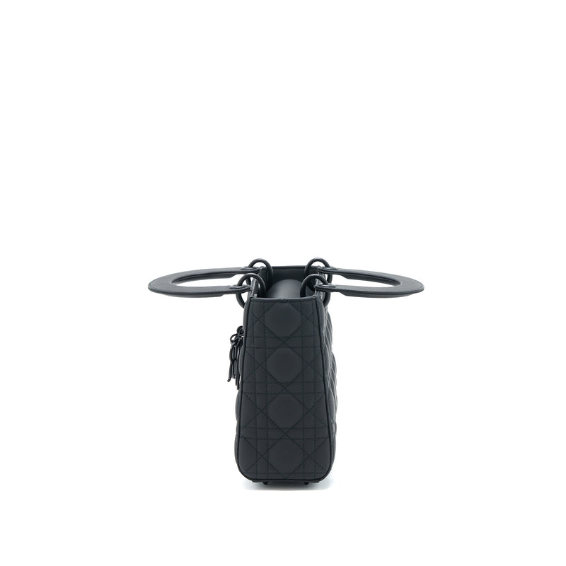 Dior Small Lady Dior Calfskin So Black with Black Hardware