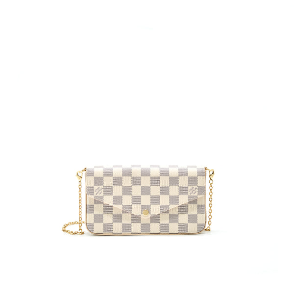 Louis Vuitton Felicie Pochette Damier Azur Canvas