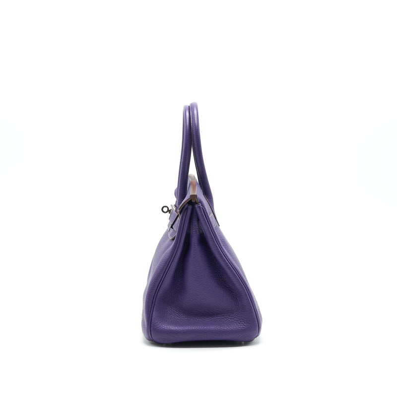 HERMES BIRKIN 30 PURPLE SHW STAMP P