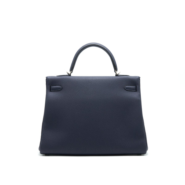 HERMES KELLY 35 BLEU NUIT SHW STAMP A