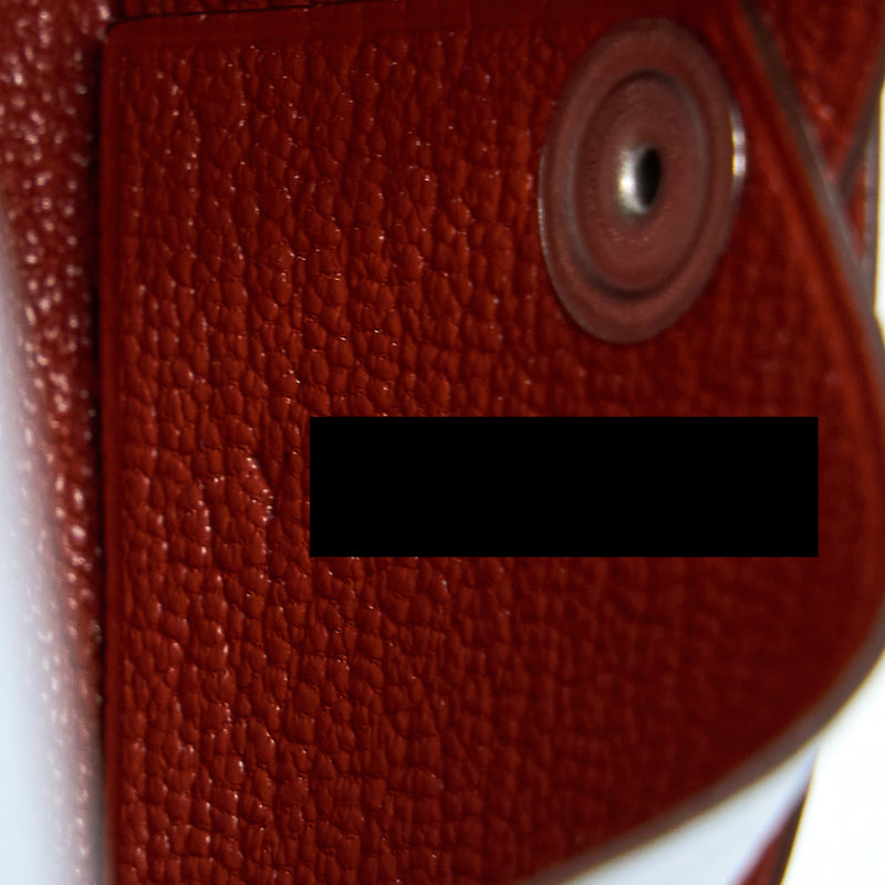 Hermes Calvi Card Holder Epsom Blue Brume/Cuive SHW Stamp Y