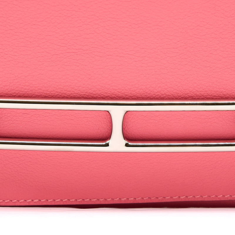 Hermes Mini Roulis Evercolour Rose Azalee SHW Stamp D